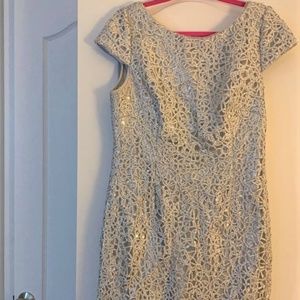 white sparkle evening dress